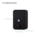 HOMEPLUZ Cube Wall-Mounted Soap Dispenser - Refillable Liquid Soap Pump for Kitchen Sink and Bathroom - Universal Liquid Soap Dispenser - Durable Plastic - Large Capacity (25oz) - (Black)