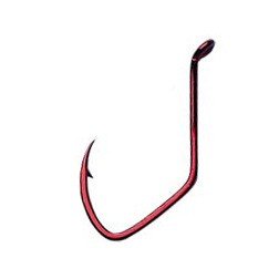 Matzuo Sickle Octopus Hook (Pack of 25), Red Chrome, 4