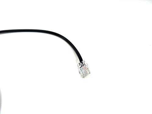 Poyiccot RJ9 Headset Adapter Extension Cord -2 in 1 RJ9 Female to Male 4P4C Y Splitter Cable Plantronics, Jabra, Hot Desking Office Phones