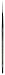 da Vinci Watercolor Series 10 Maestro Paint Brush, Round Kolinsky Red Sable, Size 5/0 (36804)
