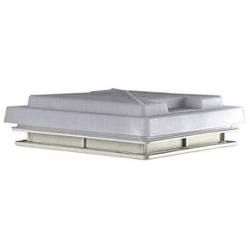 MPK Haube 29 Weiss mit Verriegelung Milchglas Wohnwagen Moskitonetz Dauerlüftung 28x28cm Dachluke