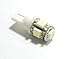 LOT of 5, COOL WHITE Bulb T5 Wedge 1W 360Deg LEDs for Malibu 12V AC Landscape