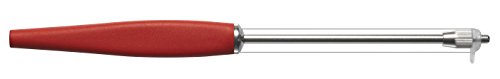 Osti Original (RED) Cheese slicer - Handheld Double wire stainless steel cutter for thin and thick slices, suitable for semi-hard and semi-soft block cheese - Dishwasher safe Danish design