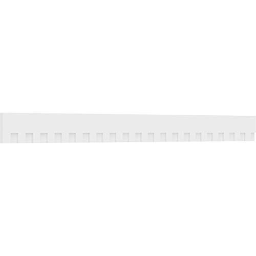7"H x 1"P x 88 5/8"L Sanford Architectural Grade PVC Dentil Trim w/Backplate fo…
