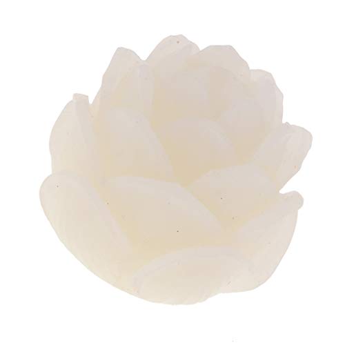 Fityle 20mm Carved Lotus Beads White Root Bodhi Beads Tibetan Buddhist Bracelet Beads Charms for DIY Pendant Jewelry Findings