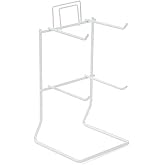 New 4 Peg - 9.8" H Top Key Chain &amp; Small Items Counter Display Rack - White