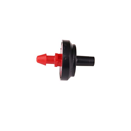 Raindrip PC2050B Pressure Compensating Dripper, 50Pack, Red/Black