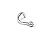 Cocorina 5 pack of 18G Silver Surgical Steel Twist Nose Studs - Star, Heart, Spike, Ball & CZ Stud