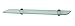 🏆Premium Pack KT-0134-624SN Glass Shelf Kit, Satin Nickel, 6-Inch by 24-Inch
