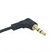 chenyang Headphone/Audio Extension Cable,3 Pole 3.5mm Male to 3.5mm Female Audio Stereo Headphone 90 Degree Angled Extension Cable 10cm
