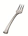 Tasting Appetizer Combo Set / 40 Mini Petite Square Clear Plastic Plates & 50 Silver Tasting Forks (90pc Set)