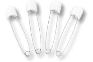 Incontrol Diapers - Adult XL Jumbo Safety Stainless Steel Locking Pins (White)