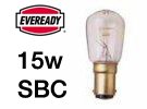 Crompton 10x 15W 240V Pygmy Bulb SBC/B15 (Small Bayonet Cap) Appliance Lamp - Pack Of 10