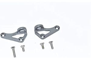 Axial SCX10 III JL Wrangler (AXI03007) Upgrade Parts Aluminum Front Body Post Mount - 2Pc Set Gray Silver