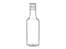 Nakpunar 12 pcs 50 ml Clear Plastic Liquor Bottles with Black Caps - MADE IN USA