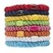 L. Erickson Grab & Go Ponytail Holders, Resort, Set of Eight - Exceptionally Secure with Gentle Hold