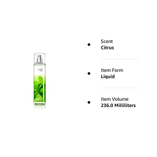 Bath and Body Works Fine Fragrance Mist, White Citrus, Fl Oz