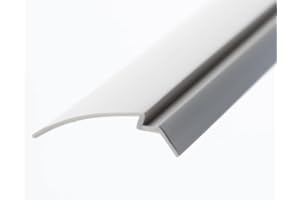 CBW KC Hardware White 96" Long Snap in Vinyl Glazing Bead - 4-Pack | Durable Weather-Resistant Window Frame Seal | Easy Install | Residential & Commercial Use