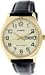 Casio #MTP-V003GL-9B Men's Standard Analog Gold Tone Leather Band Day Date Watch