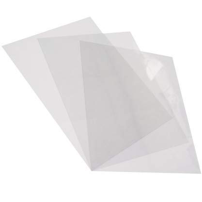 CFS Products 10 Mil 8-1/2 x 11 Inches PVC Binding Covers - Pack of 100, Clear Compatible with GBC, Fellowes and Trubind Binding Machines
