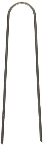 The Dirty Gardener 6 Inch Black Sod and Fabric U Shaped Anchor Pins, 500 Count