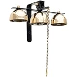 Bevin Bells Garden Bell / Shopkeepers Bell / Dinner Bell, | Made of Brass Steel | Three clappers Inside Each of Three gongs |
