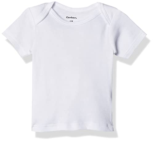 Gerber Baby Girls' 3-Pack Short-Sleeve Slip-On Shirts