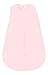 SwaddleDesigns Cotton Sleeping Sack, Pastel Pink, Large 12-18 Months, Wearable Blanket with 2-way Zipper