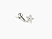 ONE PIECE 16g 1.2mm 316L surgical stainless steel CZ Flower Stud Earring Nickel Free Lead Free