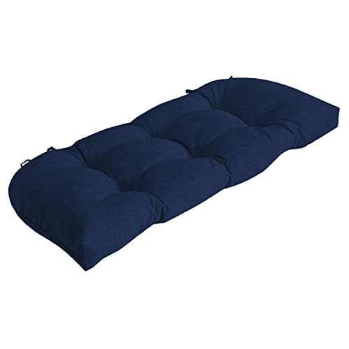 Arden Outdoor Wicker Settee Cushion, 41.5 x 18, Rain-Proof, Fade Resistant Sapp…