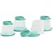 Tupperware Jel-ette Molds, Mini Jello Rings, Jel-Ring, Ice Ring Set of 4 in Mint