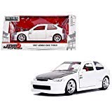 Image of New DIECAST Toys CAR JADA 1:24 W/B - Metals - JDM Tuners - 1997 Civic Type-R (White) 30720
