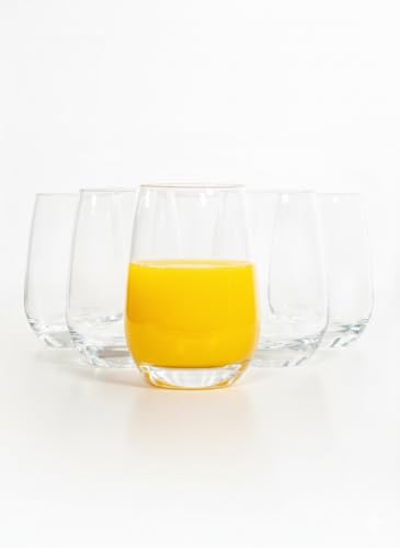 THE GOOD STORE Acrylic Premium Quality Plastic Unbreakable Tumbler Glasses | Set of 6 Stemless Short Drinking Cups | Reusable, Dishwasher Safe