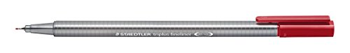 Staedtler Triplus Fineliner Marker Pen - 0.3 mm - Carmine Red