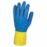 Kimberly Clark 38743 Jackson Safety G80 Chemical Resistant Gloves Neoprene Hand Specific Pairs, 30 cm, Yellow/Blue (Pack of 60)