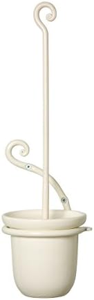 IRON CRAFT Blacksmith Handmade Hanged Toilet Brush (White)