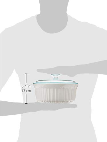 CorningWare French White 10-Pc Ceramic Bakeware Set with Lids Chip and Crack Resistant Stoneware Baking Dish, Microwave, Dishwasher, Oven, Freezer and Fridge Safe