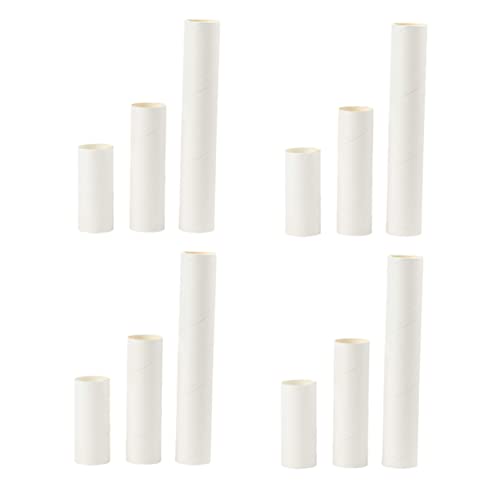 LIOOBO 24PCS Kraft Paper Tubes for DIY Art Projects 12-inch Cardboard Mailing Rolls for Drawings and Posters for Artists