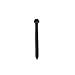 Renovators Supply Manufacturing Lag Bolts 4 in. Black Zinc Plated Steel Lag Screws with Hexagonal Head Pack of 50
