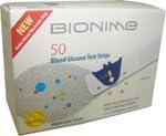 GS300 Blood Glucose Monitoring System Test Strips (50 per package) by Bionime