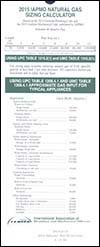 2015 Natural Gas Pipe Sizing Calculator, IAPMO