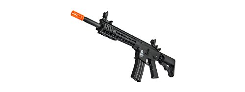 UKARMS Lancer Tactical M4 KEYMOD AEG Field Metal Gears Airsoft Gun Rifle w/ 9.6v Battery & Charger (Black High Velocity)