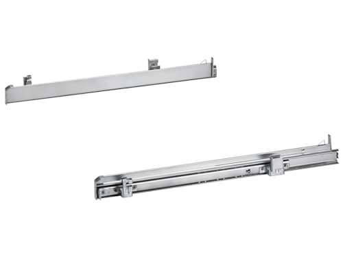 Bosch HEZ538000 Zubehör für Backöfen, Teleskopauszug 1-fach ebenenunabhängig, Edelstahl, Made in Germany