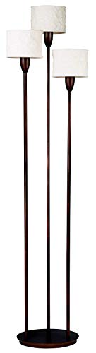 Kenroy Home 30673ORB 3 Light Crush Torchiere, Oil Rubbed Bronze