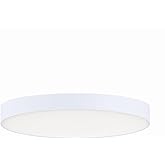 Maxim Lighting 57882WTWT Trim - 15W 1 LED Round Flush Mount-1 Inches Tall and 7 Inches Wide, Finish Color: White