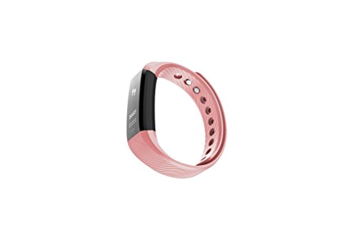 Fitness Tracker ID115 HR, Boofab Activity Tracker with Heart Rate Monitor Watch, IP67 Waterproof Smart Wristband with Calorie Counter Watch Pedometer Sleep Monitor for Kids Women Men (pink)