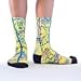 Airplane Chart Map Socks for Commercial Pilots and Plane Enthusiasts