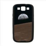Lunar surface art,classic Moom surface images Samsung Galaxy S3 I9300 Plastic and TPU (Laser Technology) Case Cover