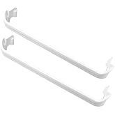 [UPGRADE] 2PCS 240534901 Refrigerator Door Shelf Bar Rail, Fit for frigidaire kenmore, Replace 948954, AP3214630, PS734935, EAP734935 Door Shelf Retainer Bar