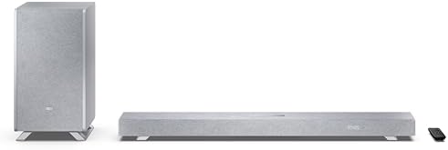 HT-SBW53121(SL) 3.1.2 Dolby Atmos Soundbar mit kabellosem Subwoofer, 550W, Bluetooth, HDMI eARC, Dolby Audio – abgestimmt von Devialet – in Silber